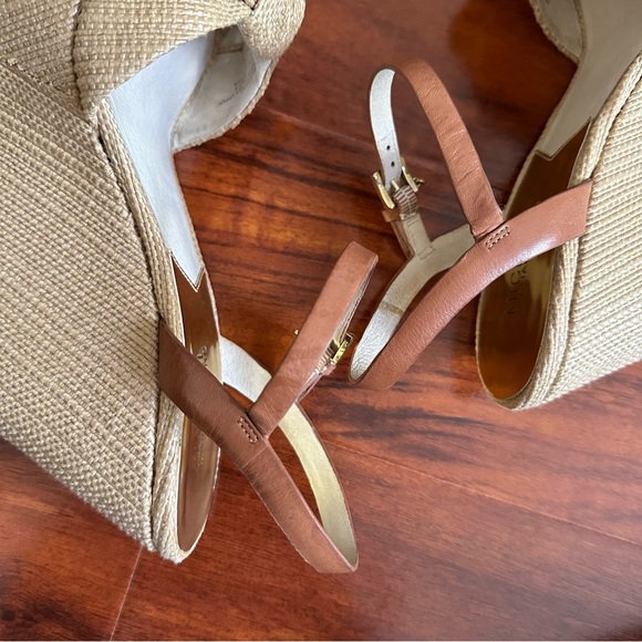 Michael Kors Knot-Top Raffia Platform Wedges - Picture 6 of 12
